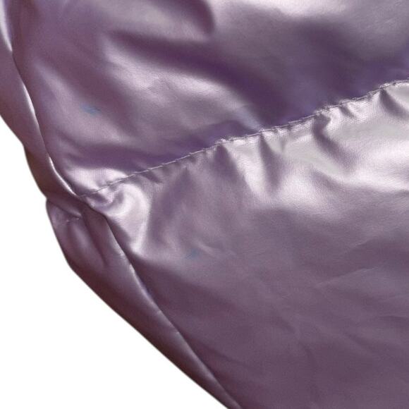 Lattelier Shiny Lilac Extreme Maxi Puffer Goosedown Jacket Women’s M Winter Coat - Picture 14 of 16